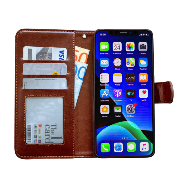 iPhone 11 Pro Max - PU-nahkainen case Vit