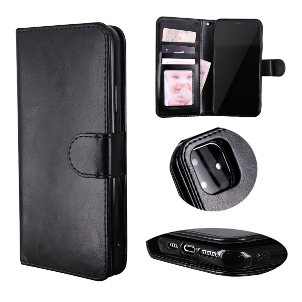 iPhone 12 - PU Læder Pung Etui Vit