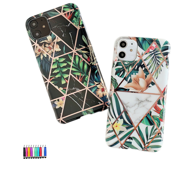 iPhone 12 - Geometrinen case Svart