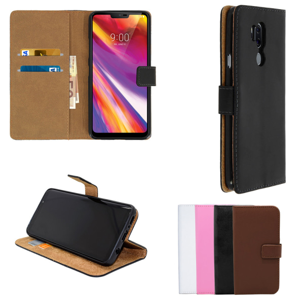 LG G7 ThinQ - Nahkakotelo / Lompakko Rosa