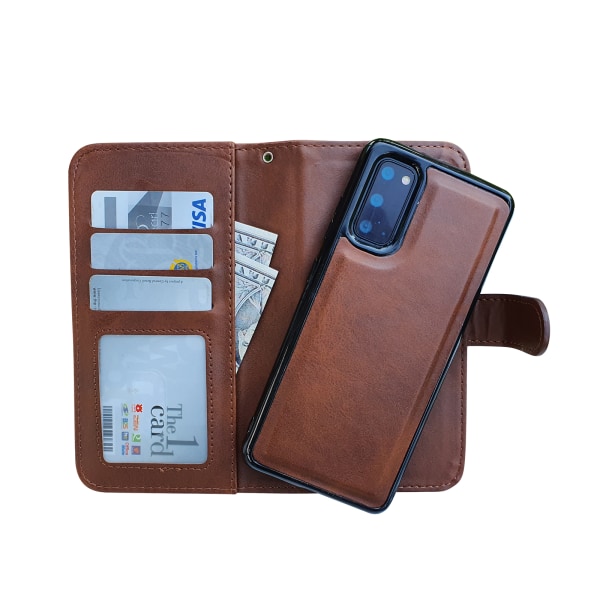 Lämna aldrig hemmet utan plånbok till Samsung Galaxy S20 Brun