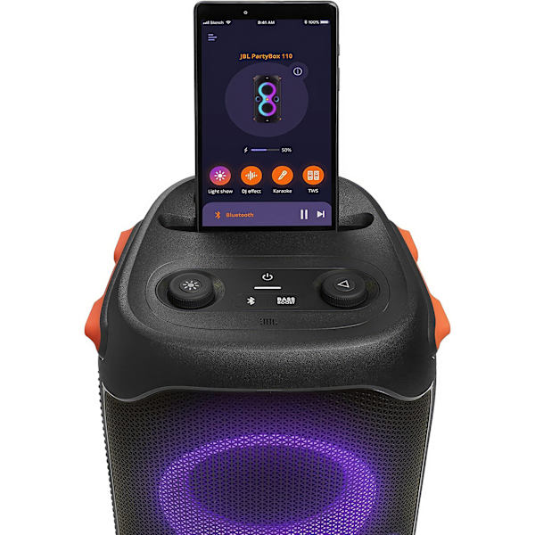 JBL PartyBox 110 - Bärbar Partuhögtalare med Ljus och Mäktigt