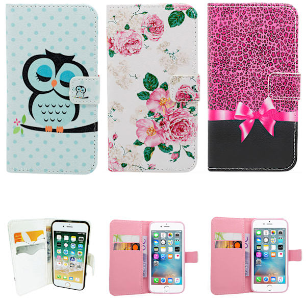iPhone 6 / 6S - PU Læder Pung Etui Svart