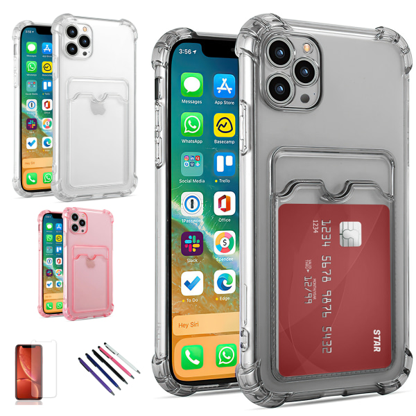 iPhone 13 Pro Max - Card case Protection Transparent