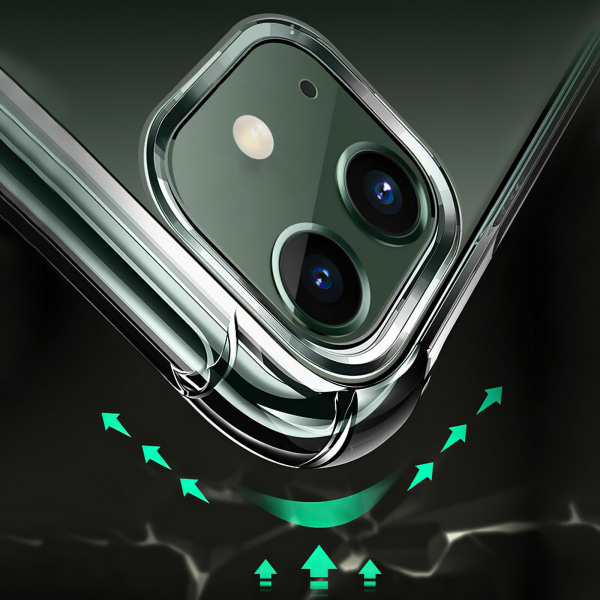 Suojaa iPhone 12 - Läpinäkyvä kotelo