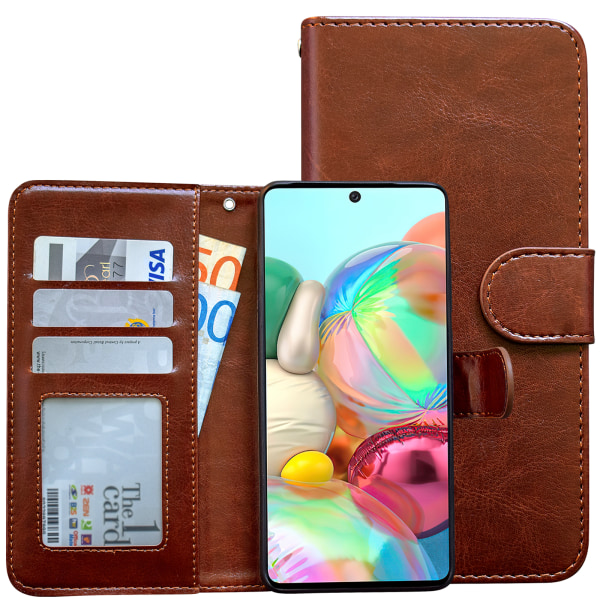Beskyt din Galaxy A71 - Lædertasker! Rosa