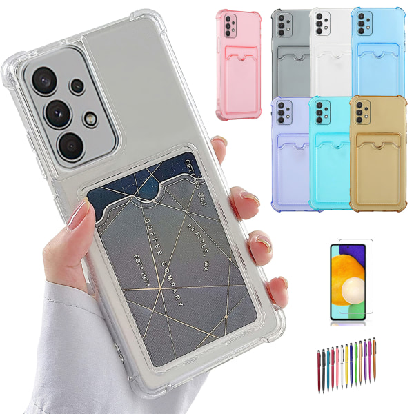 Samsung Galaxy A32 5G - Card Case Protection Transparent