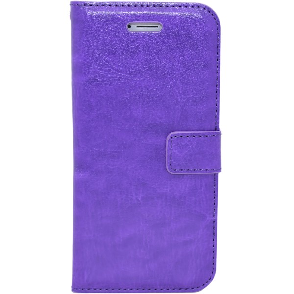 Lædertaske til iPhone 5/5s - Med ID-lomme Rosa
