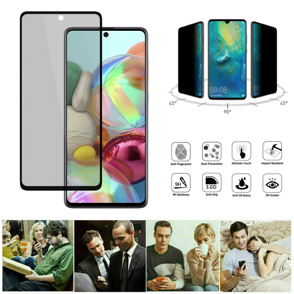 Samsung Galaxy A51 - Privacy Tempered Glass Näytönsuoja Pro