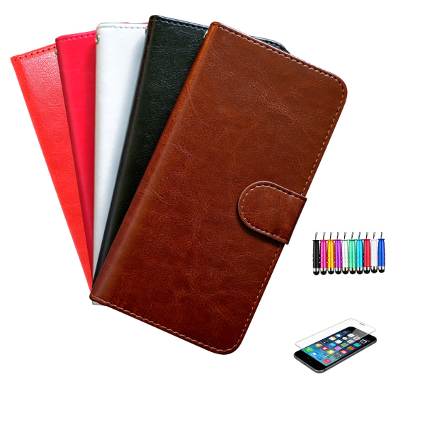 Läderplånbok för iPhone 12 Pro - Luxuöst Läderfodral Brun