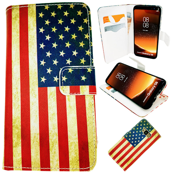 Samsung Galaxy S8 - PU Læder Wallet Case/Pung
