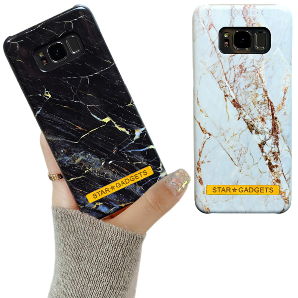 Samsung Galaxy S8 - kansi / suoja / marmori Vit