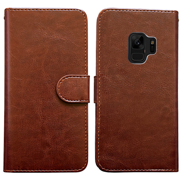 Skydda din Galaxy S9 - Läderfodral Brun