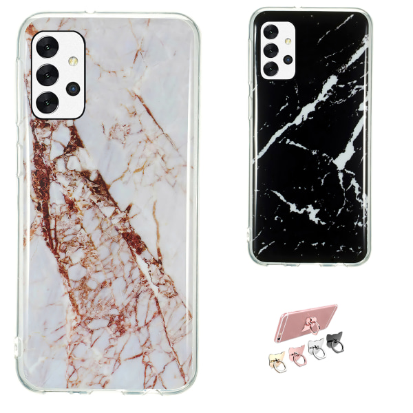 Suojaa Galaxy A32 5G:täsi Marble Case-kuorella! Svart