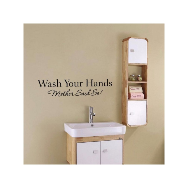 Väggdekor - Wash Your Hands
