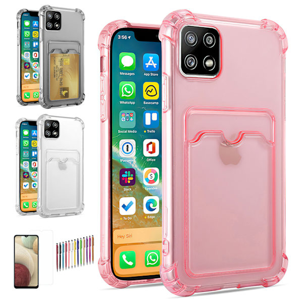 Samsung Galaxy A22 5G - Skal / Skydd / Kortfack Transparent