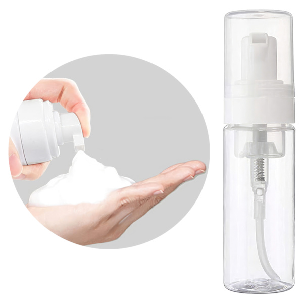 100ml Vaahtopullo Täytettävä Muovipumppupullo Matkalle ja Kos