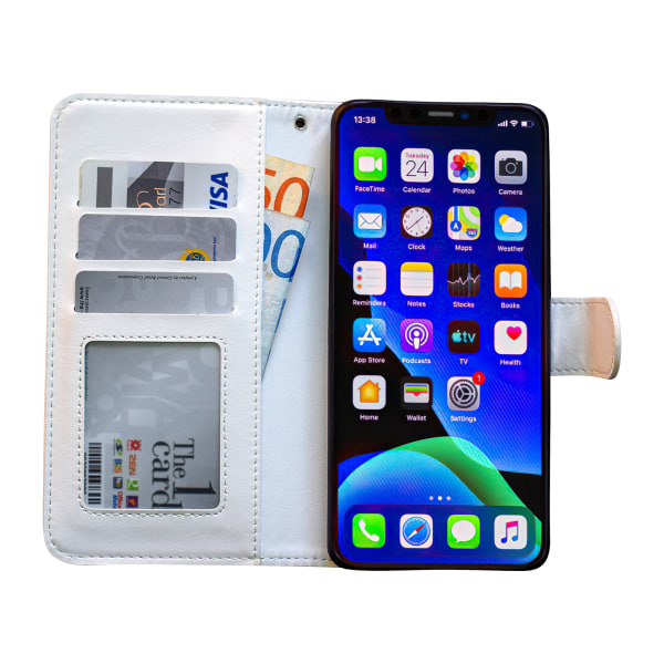 iPhone 12 Pro - PU-nahkainen case Vit