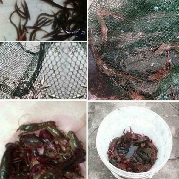 Sammenklappelig fiskenet fisk rejer krabbe agn kaste net maske fælde