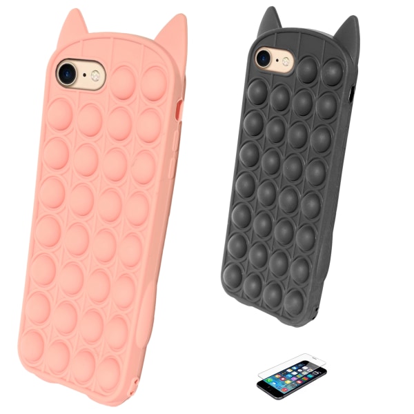iPhone 7/8/SE (2020 & 2022)/SE (2020) - Suojaava Pop It F -kuori Svart