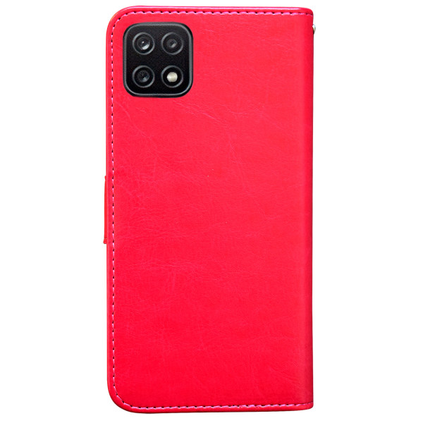 Samsung Galaxy A22 5G - PU Læder Pung Etui Rosa