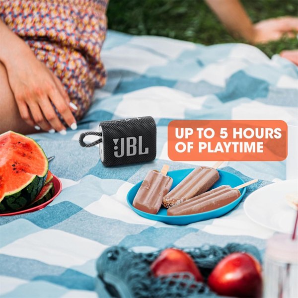 JBL Go 3 - Kannettava Bluetooth-kaiutin, veden- ja pölytiivis