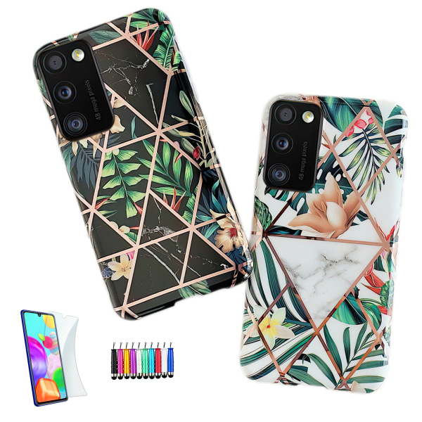 Samsung Galaxy A41 - Geometrinen case Vit