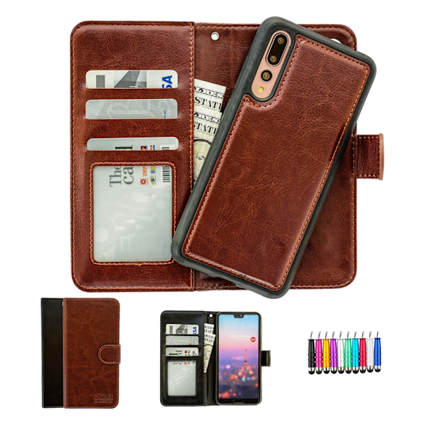 Komfort & Beskyttelse Huawei P20 Pro - Læder Etui! Brun