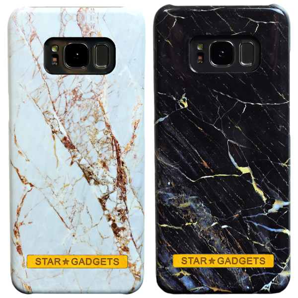 Samsung Galaxy S8 - Cover / Beskyttelse / Marmor Vit