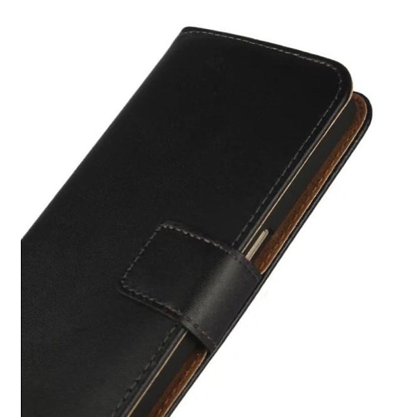 Läderfodral för Galaxy S7 Edge - Plånbok! Brun