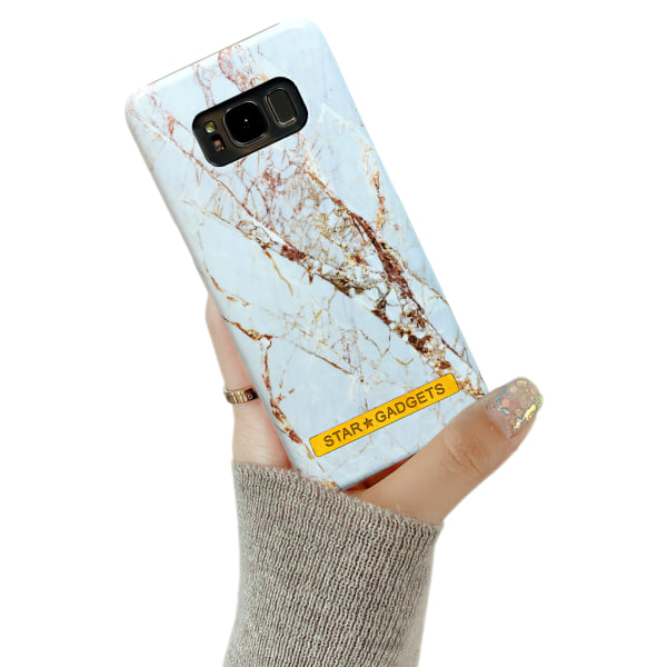 Samsung Galaxy S8 - Cover / Beskyttelse / Marmor Vit