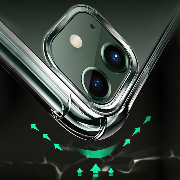 iPhone 12 - Case suojaus läpinäkyvä