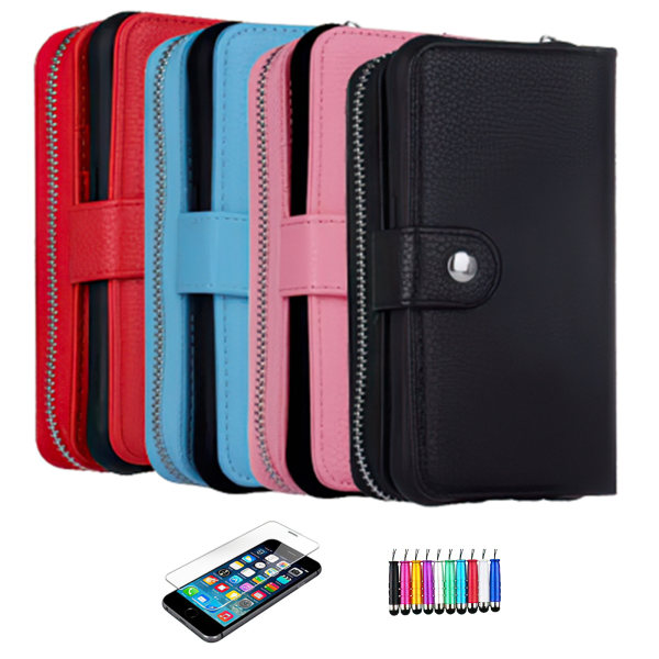 iPhone XR - Læder Taske / Beskyttelse Röd
