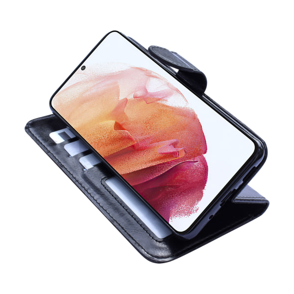 Samsung Galaxy S21 Plus - PU-nahkainen case Svart