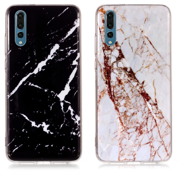 Beskyt din Huawei P30 med Marmor-cover! Vit