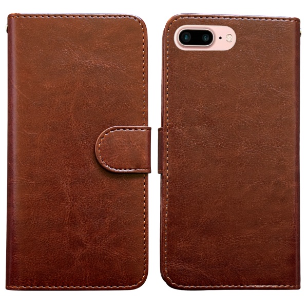 iPhone 7 Plus / 8 Plus - PU-nahkainen case Brun