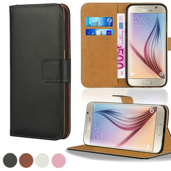 Fodral Läder / Plånbok - Samsung Galaxy S7 Edge Brun
