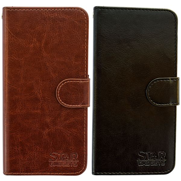 Komfort & Beskyttelse S9 med Læder - Samsung Galaxy S9 Etui Svart
