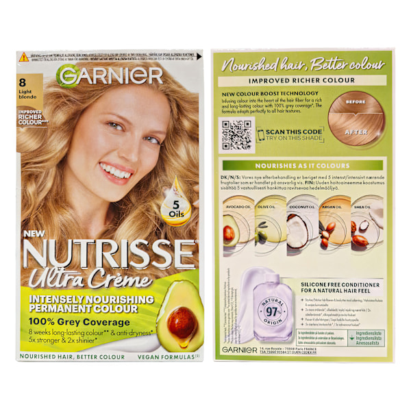 Garnier Nutrisse Ultra Crème Light Blonde 8.0 Hair Dye