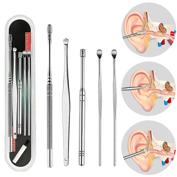 5 stk. Ørerensningssæt - Nem ørevoksrensning