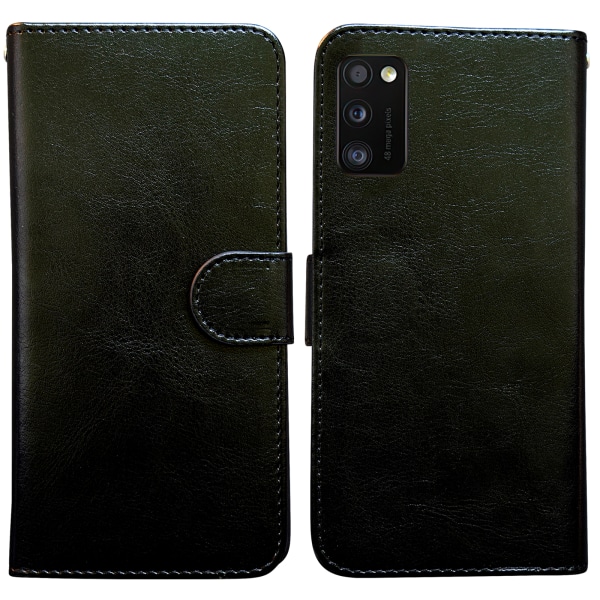 Samsung Galaxy A41 - PU-nahkainen case Svart