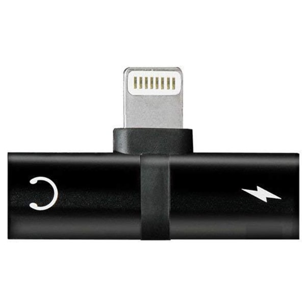 iPhone XR/Xs Max/XS/X/8/7 Dual/Dubbelingång Adapter Guld