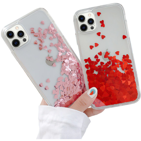 iPhone 12 Pro - Moving Glitter 3D Bling Phone Case