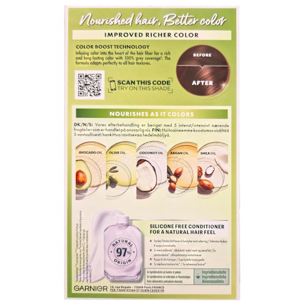 Garnier Nutrisse Ultra Crème Tummanruskea 4.0 Hiusten Väri