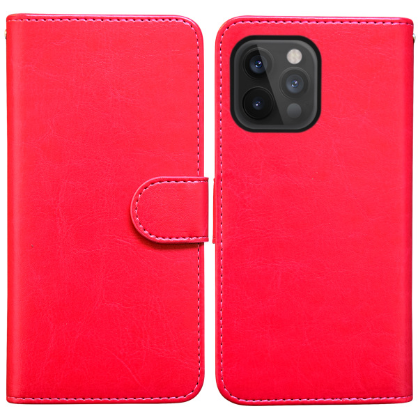 iPhone 12 Pro Max - PU-nahkainen case Svart