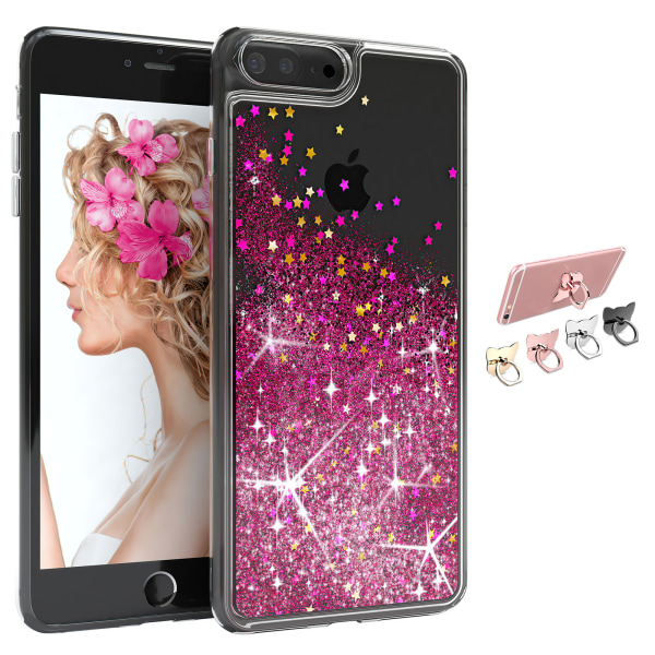 iPhone 7 Plus / 8 Plus - Moving Glitter 3D Bling telefoncover