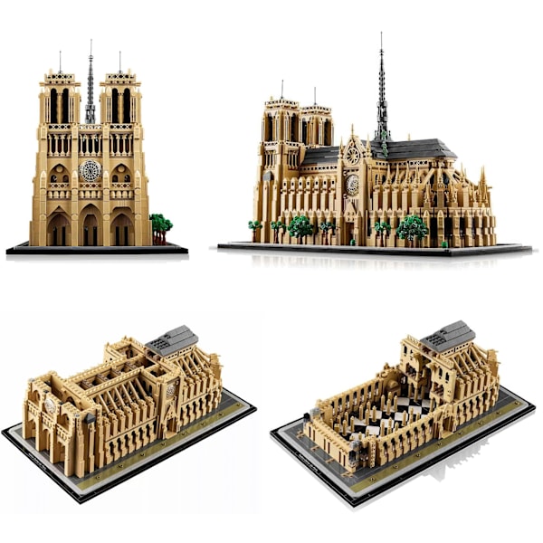 Mesterligt LEGO Architecture Notre-Dame de Paris 21061 byggesæt til voksne
