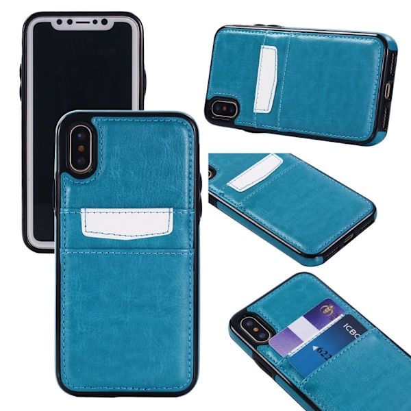 iPhone X/Xs - PU Læder Pung Etui