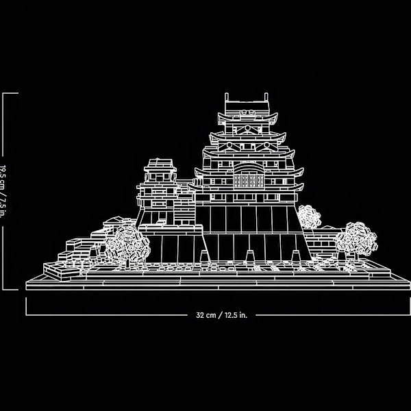 Byg Japans Majestætiske Himeji Slot LEGO Architecture Model for Voksne