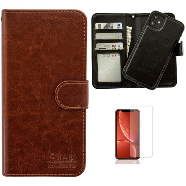 iPhone 11 - PU Læder Pung Etui Svart